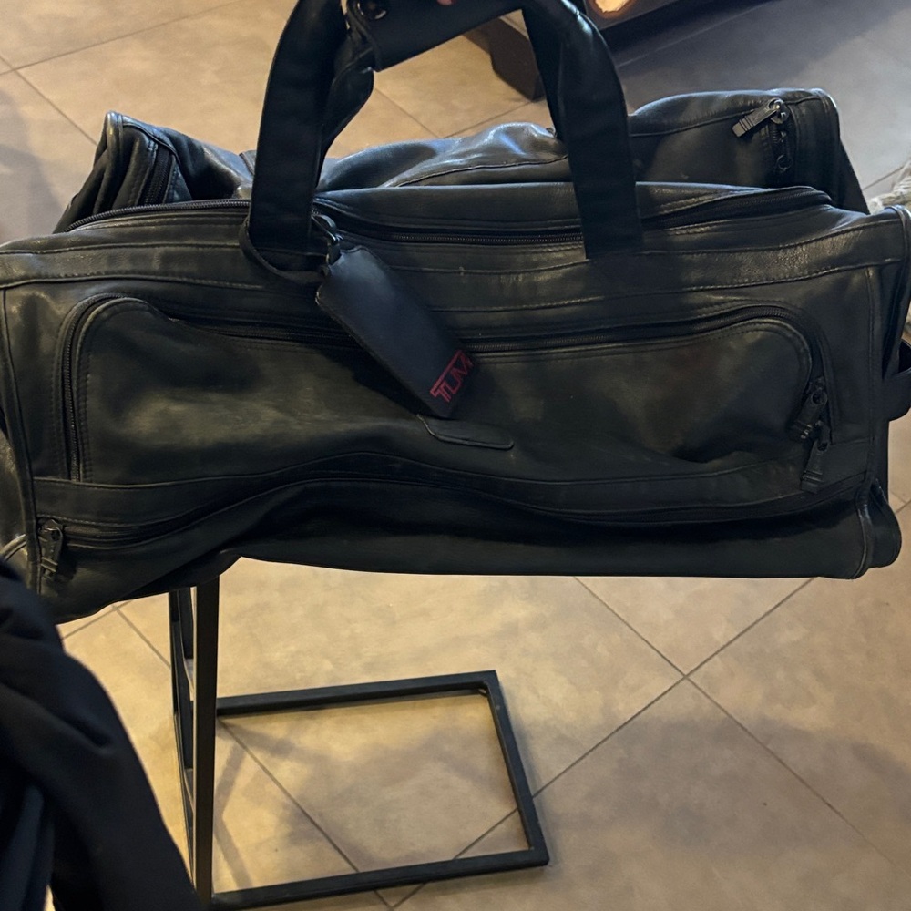 Tumi Black Duffel Bag